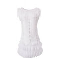 thumbnail image 2 of Whitewed Fringe Beaded 20s Floral Gatsby Flapper Girl Dance Adult, 2 of 2