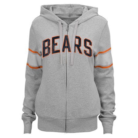 - Chicago Bears Junior's Boyfriend Full-Zip Hoodie - Gray