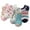 White, variant on Bibifish Womens Socks 5 Pairs Cute Ankle Socks Fruit Patterned Funny Fun Low Cut Socks Aesthetic No Show Socks For Ladies Teen Girls