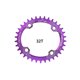 thumbnail image 2 of Soidarity Bicicleta 38T Oval estrecho ancho 104BCD bicicleta de montaña placa de bielas bicicleta rueda de cadena ciclismo platos y bielas placa Ciclismo Violeta 32T Soidarity OD3200-03B, 2 of 6