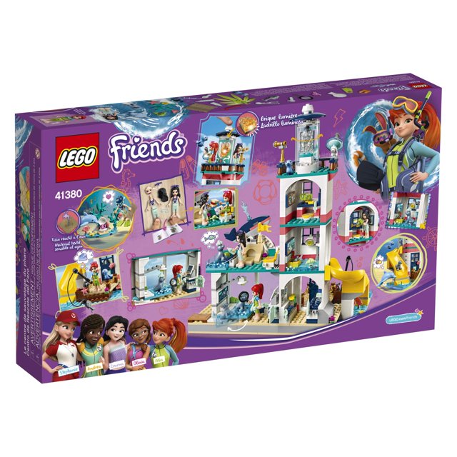 LEGO Friends Lighthouse Rescue Center 41380 Building Kit with Lighthouse Model and Tropical Island Includes Mini Dolls and Toy Animals for Pretend Play (602 Pieces) LEGO -