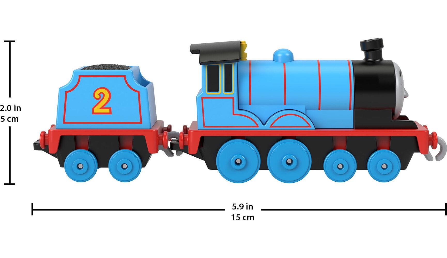 Thomas & Friends Edward Diecast Metal Push-Along Toy Train Engine with Tender for Preschool Kids