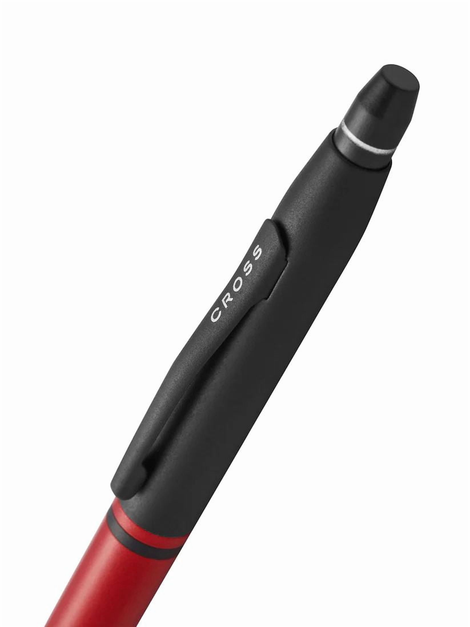 Cross Click™ Tuxedo Satin Metallic Red with Black Appointments Ballpoint Pen