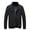 Black, variant on Herrnalise Men's Casual Long Sleeve Hoodless Zipper Pocket Stand Collar Baseball Jacket Coat Black
