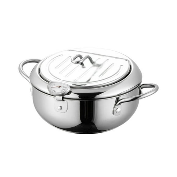 Deep Fryer Pot Japanese Tempura Deep Fryer Stainless Steel Small