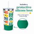 thumbnail image 3 of Biddlebee 20oz Insulated Stainless Steel Tumbler with Straw and Silicone Boot, Faith, 3 of 10
