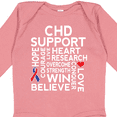 thumbnail image 4 of Inktastic CHD Awareness Month Boys or Girls Long Sleeve Baby Bodysuit, 4 of 5