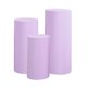 thumbnail image 2 of 3 cubiertas elásticas para pedestal cilíndrico, soporte de zócalo, cubiertas para pilares para compromiso. violeta claro, 2 of 9