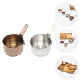 thumbnail image 4 of Sartén de acero inoxidable para salsa, tazas para condimentos con tapas, platos de soja, cuchara rociadora, ketchup, guarnición, olla medidora, sartén pequeña, 2 uds., 4 of 5