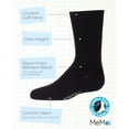 thumbnail image 3 of MeMoi Woven Ribbed Bamboo Blend  Crew Socks - Boys - Male, 7-8, Black, 3 of 7