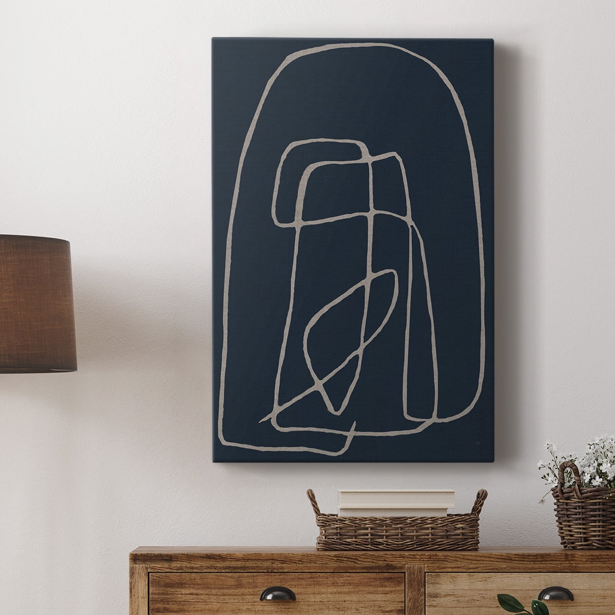 Shapes and Night Sky I Premium Gallery Wrapped Canvas - Ready to Hang