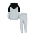 thumbnail image 2 of Hansber Kids Tracsuit 2 Piece Sweatsuit Sport Outfit Fall Boys Hoodie Sweatshirt Zip Up Hooded and Gray 130, 2 of 7