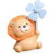 thumbnail image 4 of Animal Ornament Resin Animal Figurine Decoration Decor for Vehicle Desktop Office Lion, 4 of 9