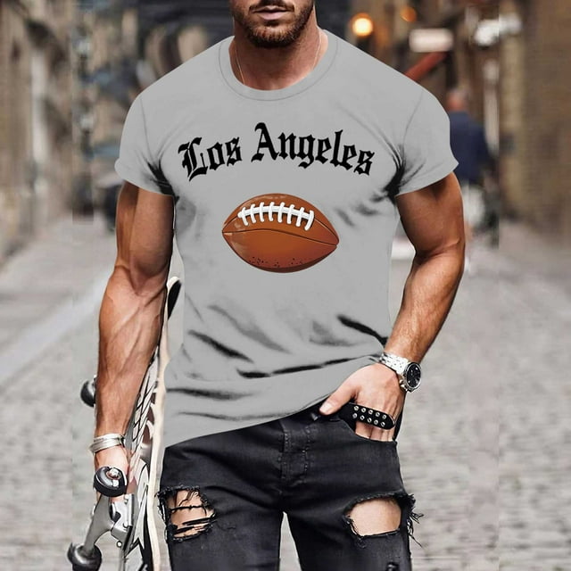 Tops para hombre, blusas y camisas de manga corta con cuello redondo para hombre, jersey informal con cuello redondo estampado para hombre, pantalones cortos deportivos para fitness, blusa de poliéste