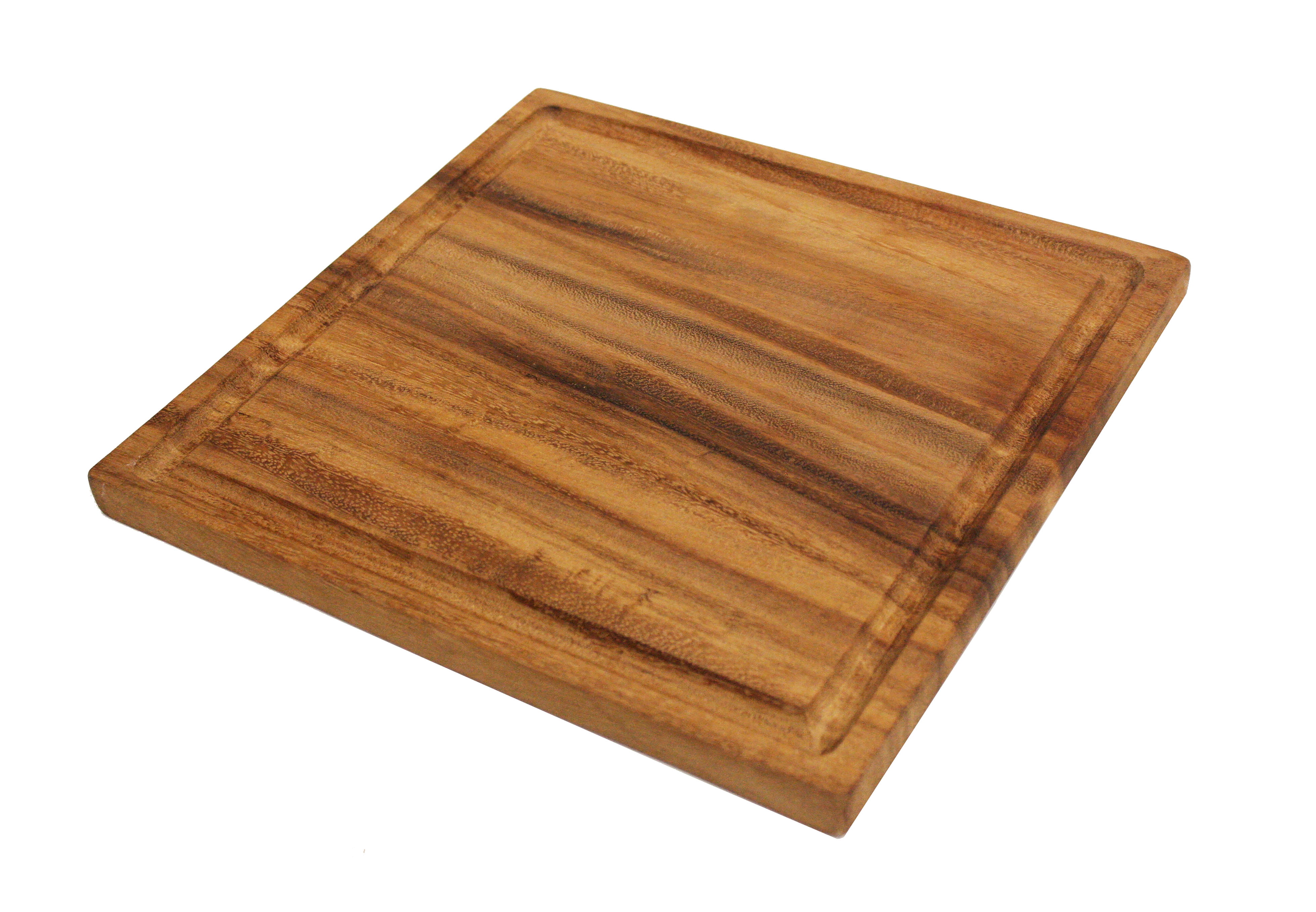 Mountain Woods Brown Solid Acacia Hard Wood Cutting Board w/Juice