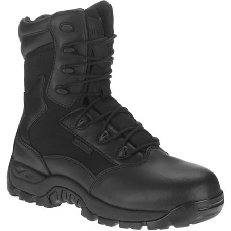 Interceptor Men's Kenway Tactical Composite-Toe Work Boot,Black Leather ...
