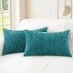 thumbnail image 1 of wonima44 CaliTime Throw Pillow Covers Decorative 12 X 20 Inches Pack of 2 Cozy Chenille Cushion Cases for Couch Sofa Bed Living Room Home Teal, 1 of 1