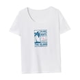 thumbnail image 4 of Camiseta de mujer Trajes de verano Traje Camiseta de cuello redondo para mochileros y desplazamientos M, 4 of 7
