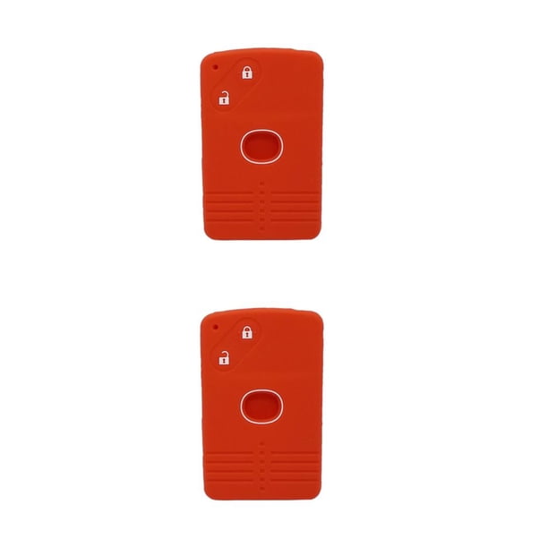 Kenally Funda de silicona para llave de coche, funda para llaves a prueba de arañazos para vehículo, Protector antideslizante, repuestos para Rojo 2piezas