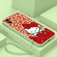 thumbnail image 3 of Funda de teléfono de dibujos animados Hello kitty para Samsung Galaxy, S24, S23, S22, S21, S20 Ultra FE, S10, 4G, S9, S10E, Note 20, 10, 9 Plus, con cordón, 3 of 5