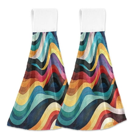

2 Bathroom Towels Kitchen Towels 18.2x14In Velcro Hand Wipes Dish Cloths & Dish Towels Washroom Towels Face Towel Hand Wipes Color Sea Seamless