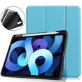 thumbnail image 1 of For 2020 iPad Air4 Tablet Case iPad 10.9 Inch Soft Pen Slot Drop Resistant Air5 Full Cover Leather Case-Sky Blue, 1 of 5