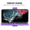 thumbnail image 3 of Compatible with Samsung Galaxy S22 Ultra 5G Wallet Phone Case and Tempered Glass Screen Protector Flip Credit Card Holder Stand Mandala Flower Cell Cover for S22ultra 22S S 22 S22ultra5g 6.8 Purple, 3 of 9