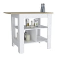 thumbnail image 6 of Dtwnek Kitchen Island with Open Shelf, 6 of 7