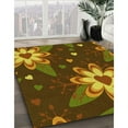 thumbnail image 2 of Ahgly Company Indoor Square Patterned Blood Red Brown Area Rugs, 7' Square, 2 of 6