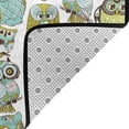 thumbnail image 4 of Blue Green Owls Shaggy Area Rug, Rugs for Living Room Bedroom Non Slip Door Mat Indoor Carpet Machine Washable Nursery Home Decor Floor Mats for Entryway 60x39in-#, 4 of 5