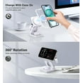 thumbnail image 4 of 3 in 1 Wireless Charging Station for Apple Multple Devices - Foldable 15W Fast Magnetic Wireless Charger Dock -Travel Charging Pad for iPhone 16 15 14 13 12 Pro/Pro Max/Plus/Watch & All Airpods, 4 of 12