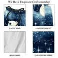 thumbnail image 4 of luoweisi Men's Beach Shorts Quick Dry Swim Trunks with Mesh Lining Galaxy Polar Bear L, 4 of 5