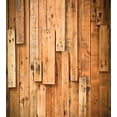 thumbnail image 3 of Wooden Print Duvet Cover Set, Lodge Style Hardwood Planks Image Farmhouse Grunge Design, Decorative 3 Piece Bedding Set with 2 Pillow Shams, Calking Size, Burnt Orange Orange, by Ambesonne, 3 of 3