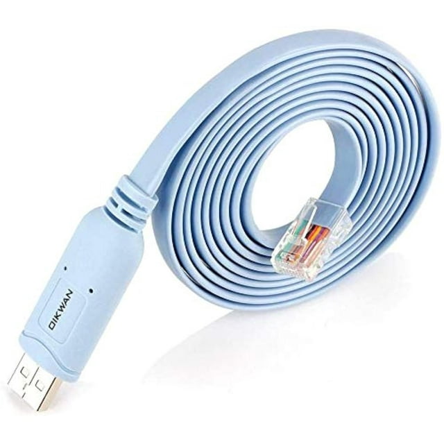Cable de consola OIKWAN USB a RJ45 para enrutadores/conmutadores Windows