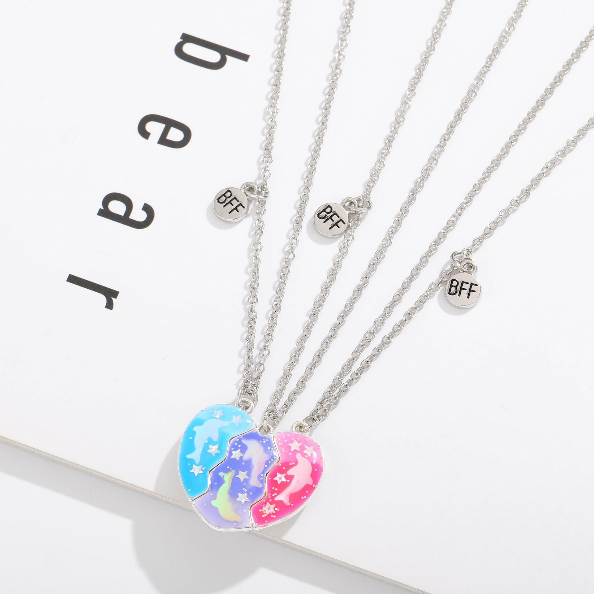 Friendship Necklace Best Friend Necklace Girls Magnetic Matching