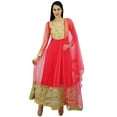 thumbnail image 3 of Atasi Womens Readymade Angrakha Style Anarkali Kurti Salwaar Kameez with Dupatta, 3 of 9