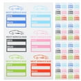 thumbnail image 2 of 10 Sheets Next Service Due Static Cling Labels Oil Change Stickers Auto Maintenance Next Service Due Reminder Labels For Car Motorcycles Use, 2 of 6