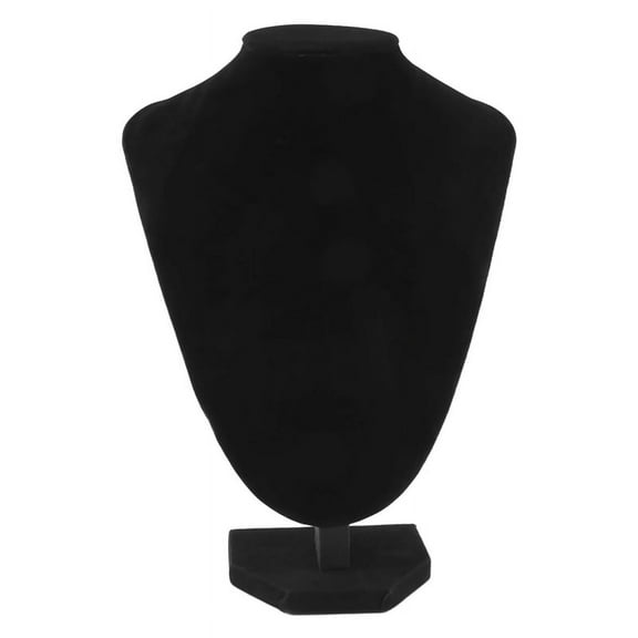 Shop Mannequin Bust Jewelry Necklace Pendant Earring Display Stand Holder black-XL