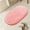 Hot Pink, variant on Spring savings FAMTKT Floor Mats Household Oval Living Room Carpet Entry Door Bedroom Foot Mats Bathroom Bathroom Absorbent Floor Mats 23.62x35.43in