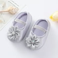 thumbnail image 2 of RMGVDSD Baby Walker Shoes Baby Girls Soft Sole Bowknot Princess Wedding Dress Flats Toddler Princess Shoes Baby Shoes Soft Cute Baby Shoes For 0-3 Months, 2 of 6