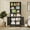 Black, variant on 71"H Tall Metal Bookcase/Bookshelf with Doors And 4 Adjustable Shelves for Storage