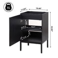 thumbnail image 4 of JONATHAN Y Rowan 20 in. W x 18 in. D x 33 in. H, 2-Shelf, Bath Vanity Cabinet ONLY, Black, VAN1018C, 4 of 7