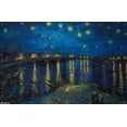 thumbnail image 4 of Starry Night over The Rhone by Vincent van Gogh Wall Poster with Push Pins, 22.375" x 34", 4 of 6