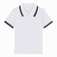 thumbnail image 4 of NIEWTR Boys Uniform Short Sleeve Polo Shirt Classic Collared Top for School and Daily（A01-Black,7-8 Years), 4 of 4