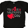 thumbnail image 4 of Inktastic My First Valentines Day Red Hearts Boys or Girls Long Sleeve Baby Bodysuit, 4 of 5