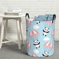 thumbnail image 5 of Goofa Cute Panda Flying in the Sky Printed Circular Hamper,Laundry Basket with Handles,Storage Baskets Foldable,Large Capacity Laundry Hamper-Small, 5 of 8