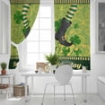 thumbnail image 5 of Happy St. Patrick's Blackout Curtains for Bedroom, Green Shamrock Shoots Coin Vintage Country Thermal Insulated Kitchen Drapes with Grommets, Light Blocking Window Treatment, 2 Panels 42" x 45", 5 of 7