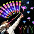 thumbnail image 3 of 5/10/20pcs LED Light Arrow Rocket Helicopter Flying Toys Kids Birthday Party Favors Gift Bag Pinata Fillers Rubber Band Catapult, 3 of 10