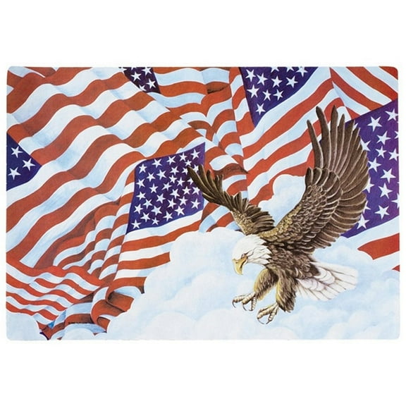 Patriotic American Flag Paper Placemats - 9.75in. X 14in. - 50 Pack (998844)