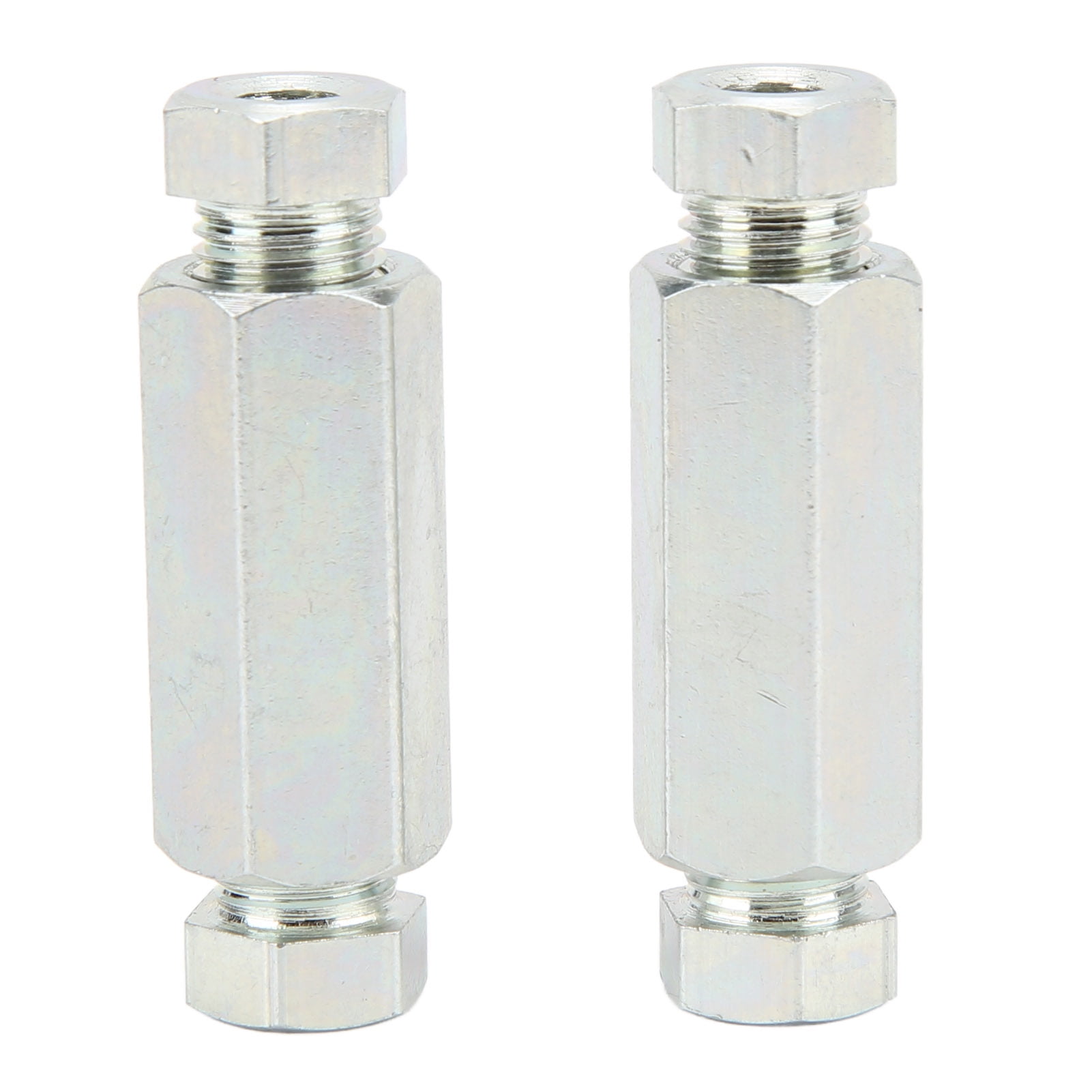 Octpeak Brake Line Fittings,2Pcs/Set Brake Pipe Connectors 3/8in Inline Female + Male Nuts